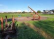 Playground with swings and climbing frames