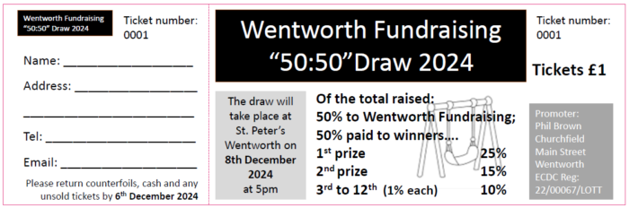 5050 raffle ticket