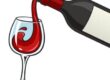 Pouring a glass of red wine